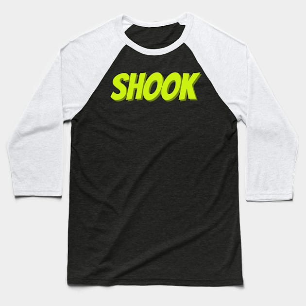 Shook Baseball T-Shirt by thedesignleague